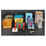 Exceptional Vintage Robot Toys Mixed Lot of 6 Items