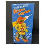 Vintage Space Captain Tin Wind-Up Robot MS 402 With Box & Key