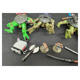 Vintage Teenage Mutant Ninja Turtles Figure Lot With Accessories (Lot of 4)