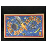 Vintage Windup Rocket Toy Mars Space Rocket Express Boxed Working