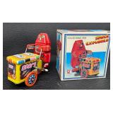 Noteworthy Lot of 5 Wind-Up Robot Mixed Lot (St. John, Neutron, Space Explorer, Mr. Atomic)