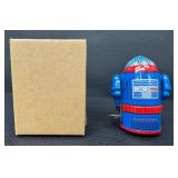 Noteworthy Lot of 5 Wind-Up Robot Mixed Lot (St. John, Neutron, Space Explorer, Mr. Atomic)