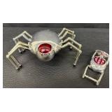 Vintage WowWee Chrome Cyber Spider with Remote