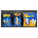 Wind-Up Robots Masudaya R-35, Robot YM-3 & Baby