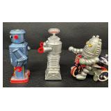 Wind-Up Robots Masudaya R-35, Robot YM-3 & Baby