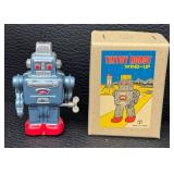Vintage Tin Wind-Up Robots & Space Rocket Mixed Lot