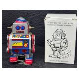 Vintage Tin Wind-Up Robots & Space Rocket Mixed Lot