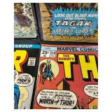 Vintage Comic Book Lot Marvel & DC (Lot of 13)