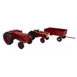 Toy Tractor and Trailer - Ertl International 460 & Diesel 600 (Lot of 3)