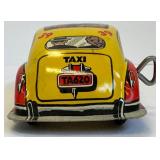 Vintage Tin Wind-Up Toys Schylling Felix the Cat Speedboat, Cowboy & City Cab (Lot of 3)