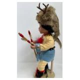 Native American Danbury Mint Doll Pair Little Deer Dancer 1994 & Little Eagle Dancer 1993