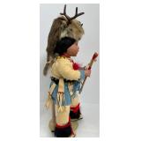 Native American Danbury Mint Doll Pair Little Deer Dancer 1994 & Little Eagle Dancer 1993