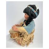 Porcelain Dolls - Danbury Mint Parillo Art Effects Little Breeze & Song of the Sioux (Lot of 2)