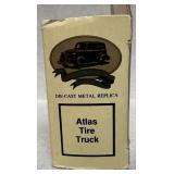Die-Cast Collectible Vehicle Mixed Lot of 3 - Stevelyn Souvenir Bus, Atlas Tire Truck & Hamleys Box