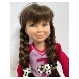 American Girl Gwen Soccer Girl Doll - Hopscotch Hill School - 2003