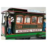 Vintage Tin Streetcar #504 with Bay & Taylor and Powell & Market Destinations.