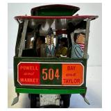 Vintage Tin Streetcar #504 with Bay & Taylor and Powell & Market Destinations.