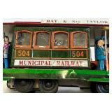 Vintage Tin Streetcar #504 with Bay & Taylor and Powell & Market Destinations.