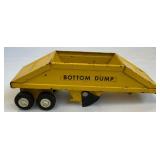 Vintage Tonka Tractor Model 51001 With Bottom Dump Trailer Attachment