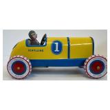 Vintage Schylling Tin Wind-Up Race Cars Speedway Racer & Race Car (Lot of 2)