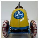 Vintage Schylling Tin Wind-Up Race Cars Speedway Racer & Race Car (Lot of 2)