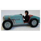 Vintage Schylling Tin Wind-Up Race Cars Speedway Racer & Race Car (Lot of 2)