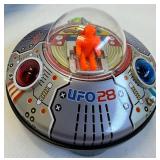 UFO Tin Toys Schylling Saucer Z-1 & UFO 28 (Lot of 3)