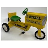 Toy Tractor - Hallmark Kiddie Car Classics 1961 Murray Tractor With Trailer QHG9027