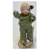 Bisque Porcelain Frozen Charlotte Dolls Antique Set of 3