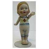 Bisque Porcelain Frozen Charlotte Dolls Antique Set of 3