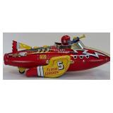 Flash Gordon Tin Toy - Schylling Rocket Fighter Ship With Box & COA