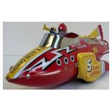 Flash Gordon Tin Toy - Schylling Rocket Fighter Ship With Box & COA