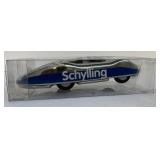 Toy Race Car Schylling Chrome Blue 6in
