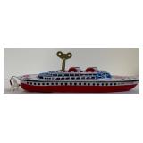 Tin Toy Boats Schylling Victoria, Metalmania & Boat Mixed Lot