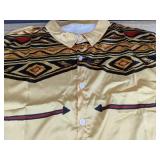 Cowboy Theme Yellow Satin Men