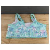 Palm Tree Three Piece Bathing Suit - Womens Medium - Brand New
