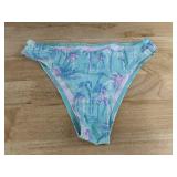 Palm Tree Three Piece Bathing Suit - Womens Medium - Brand New