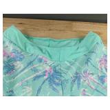 Palm Tree Three Piece Bathing Suit - Womens Medium - Brand New