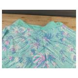Palm Tree Three Piece Bathing Suit - Womens Medium - Brand New