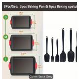 Carbon Steel Non-stick Kitchen Oven Baking Pan Set - 3 Sizes & Stackable - Brand New
