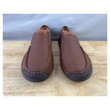 Slip-On Brown Moccasin Shoes, Men