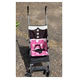 Cosco Stroller - collapsable with pink and white dots *S