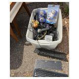 Vtech V.FLASH Controller & Misc Electronics in Storage Bin *S