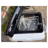 Rubbermaid 68 qt Cooler, Camp Grill and Foldable Camp Chair *S