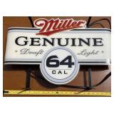 Miller Genuine Draft Light 64 Lighted Sign *S