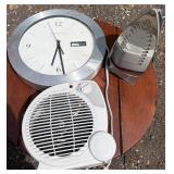 AirWorks Clock, Hamilton Beach Iron & AirWorks Heater *S