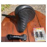 Raleigh Bike Saddle Seat, Bicycle Stem Set, Bicycle Bar Extenders *S