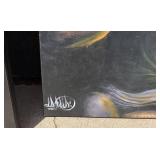 Abstract Jazz Paintings - Pair of Musical Instrument Scenes *S
