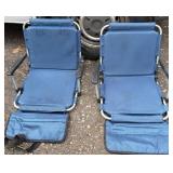 Blue Folding Stadium Seats, 2 Total *S