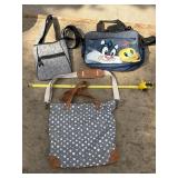Looney Tunes Bag, Grey Floral Tote & Polka Dot Tote *S
